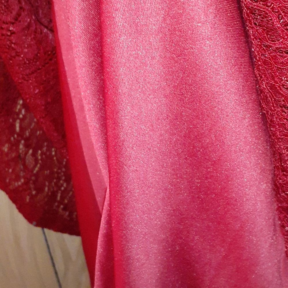 🆕 SALE Michel Laperle Maroon Plus Dress - Picture 8 of 15